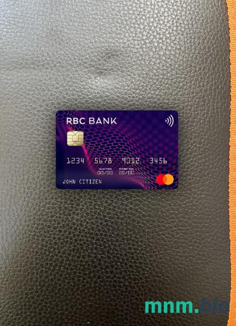 USA RBC bank wygląd zdjęcia mastercard skan PSD + zdjęcie